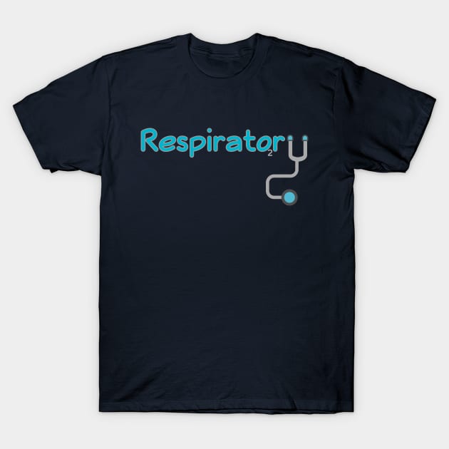 Respiratory Stethoscope T-Shirt by PRiNTLY